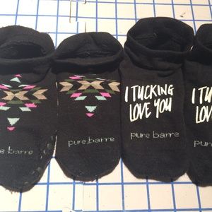 3 Pairs Pure Barre Sticky Socks (Small)